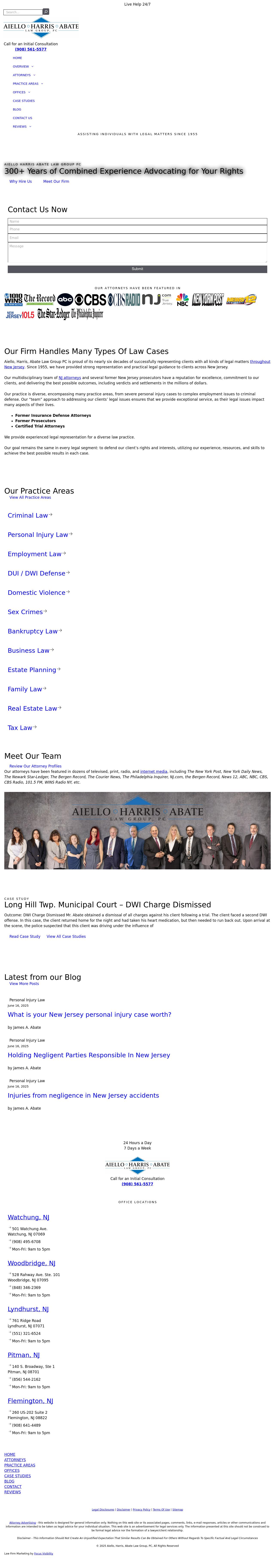 Aiello, Harris, Marth, Tunnero, Pastor & Schiffman, PC Attorneys At Law - East Brunswick NJ Lawyers