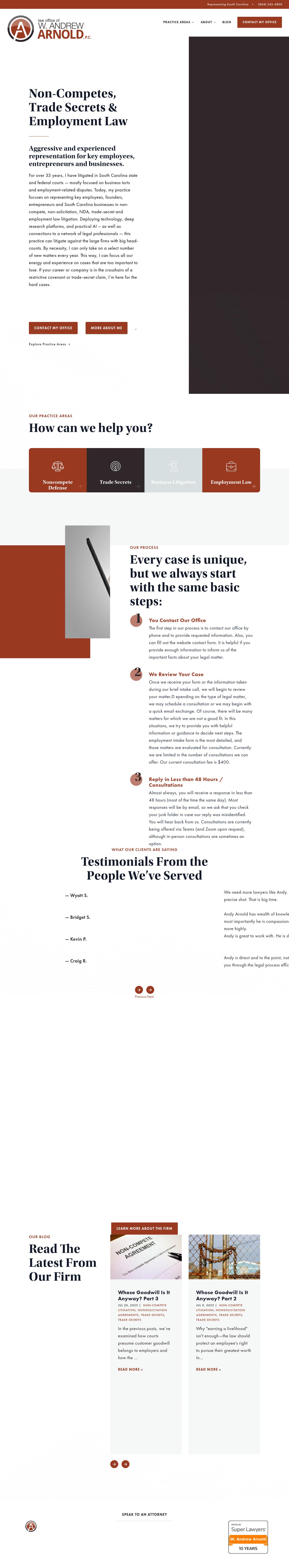 Andy Arnold, Attorney at Law - Greenville SC Lawyers