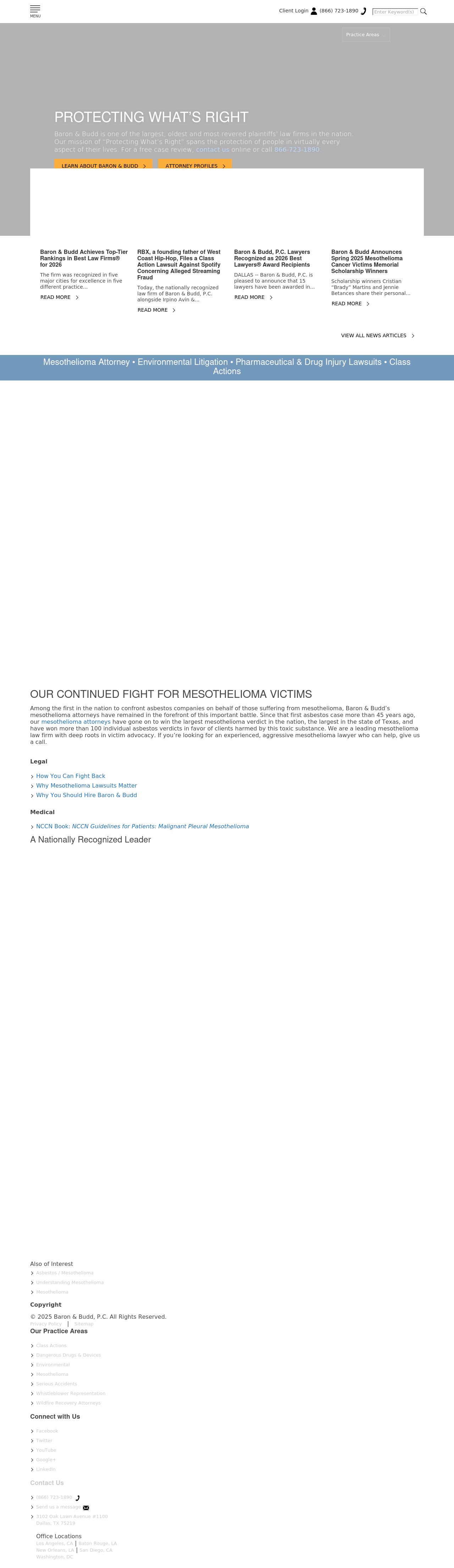 Baron & Budd, P.C. - Encino CA Lawyers