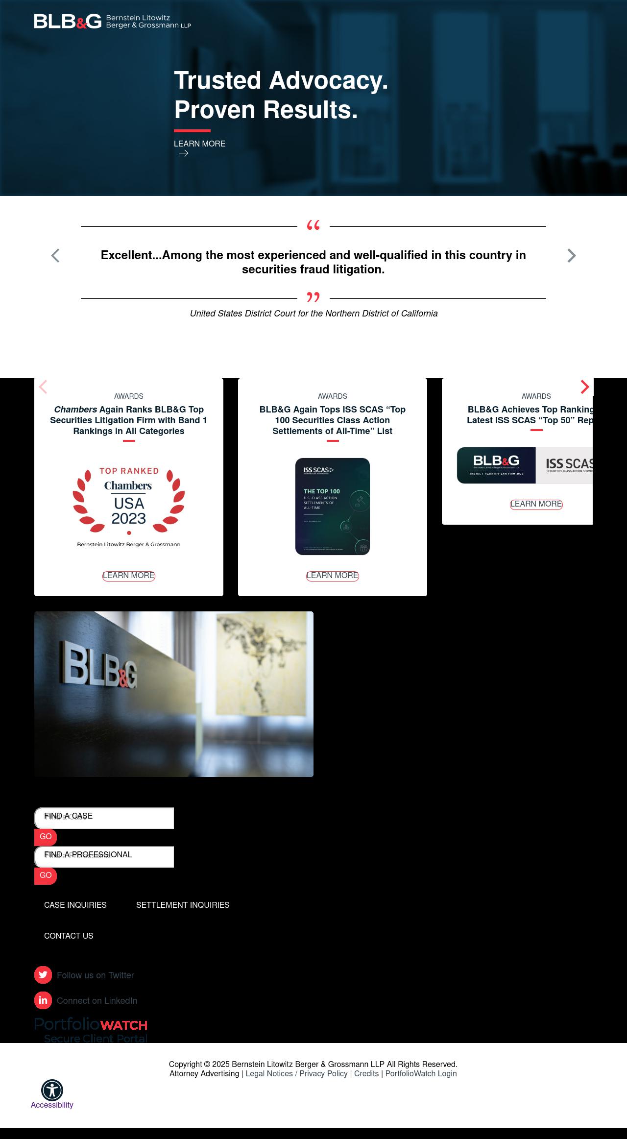 Bernstein Litowitz Berger & Grossmann LLP - New Orleans LA Lawyers