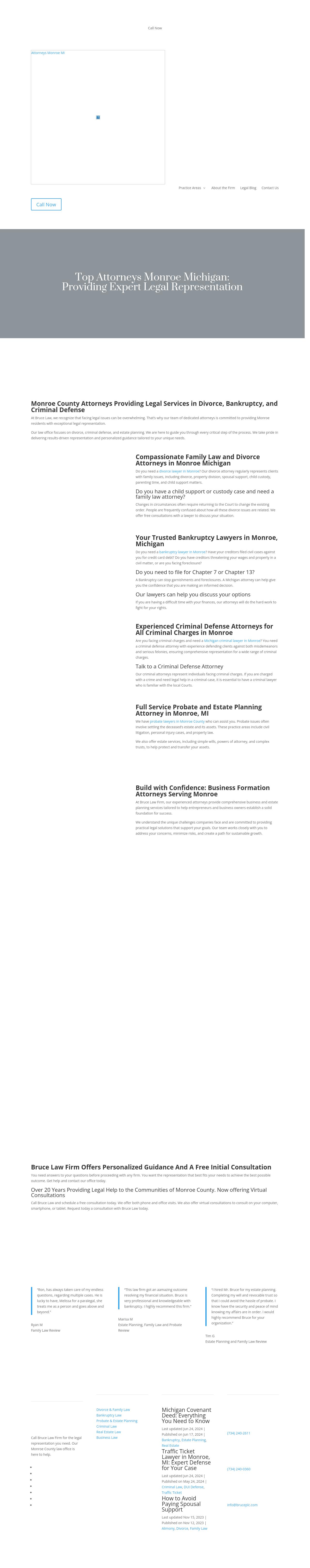 Bruce Law Firm - Monroe MI Lawyers