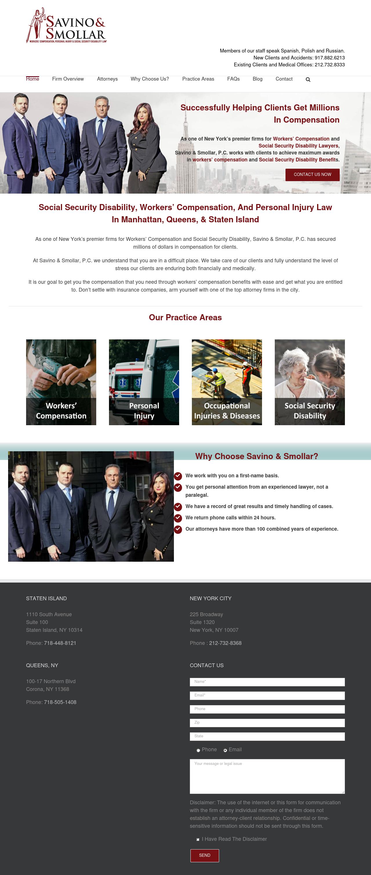 Caruso, Spillane, Leighton, Contrastano, Savino & Smollar, P.C. - New York NY Lawyers