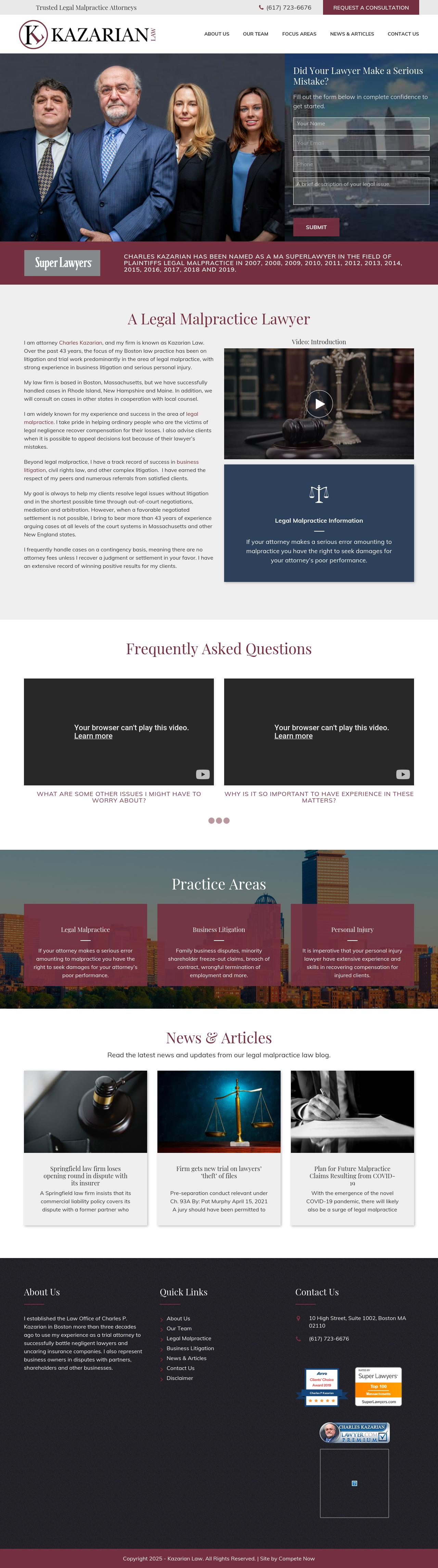 Charles P. Kazarian, Esq. - Boston MA Lawyers