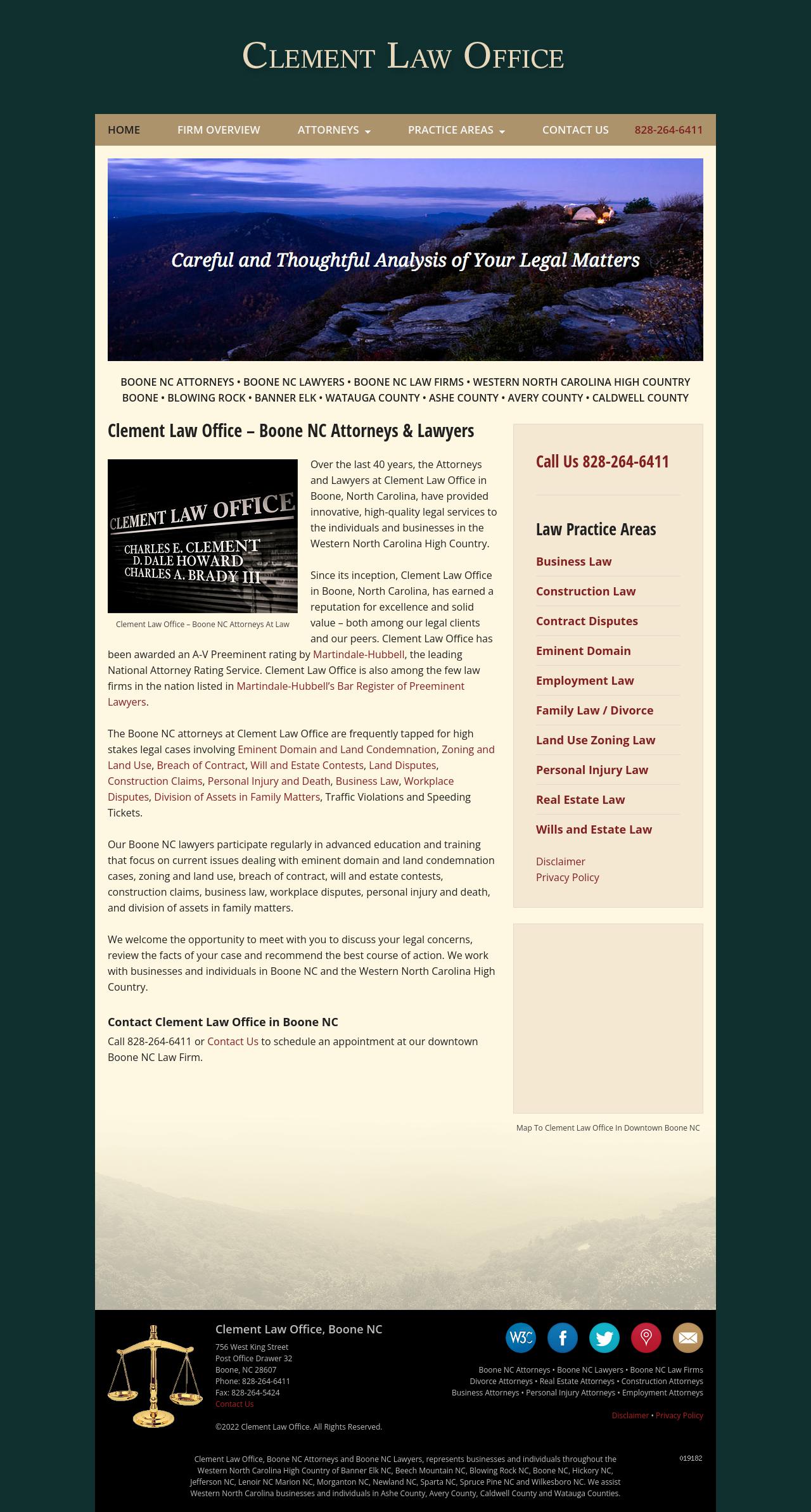 Clement Law Office - Boone NC Lawyers