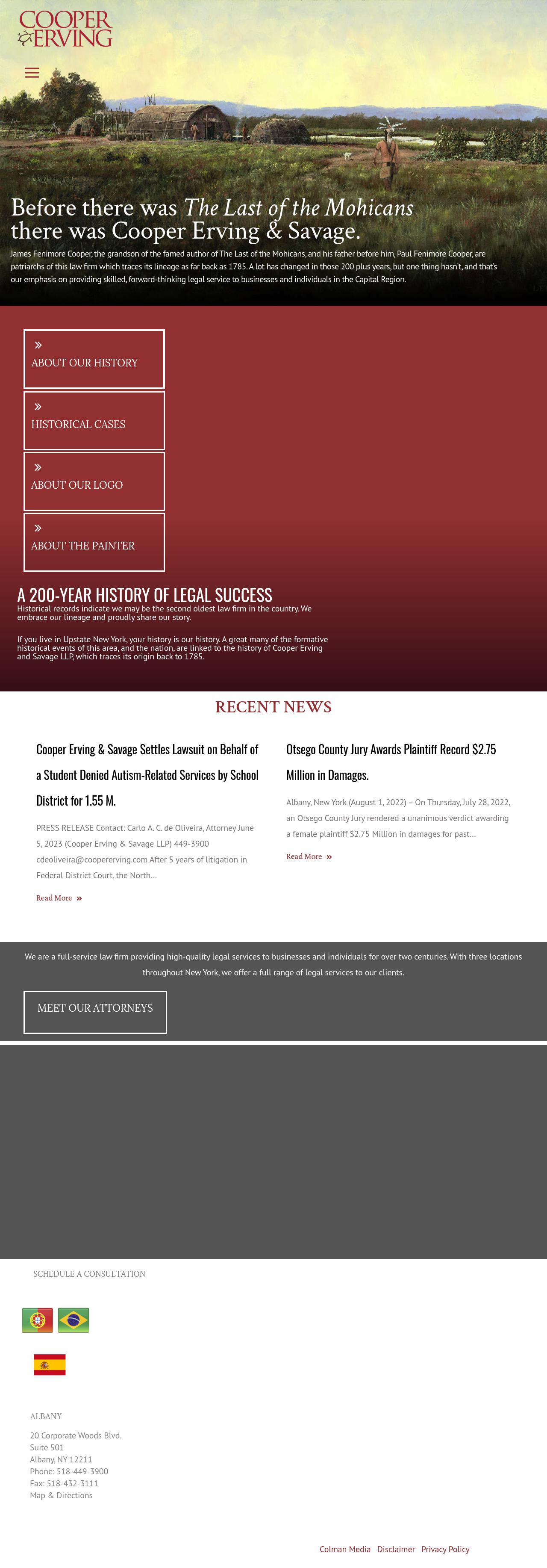 Cooper Erving & Savage LLP - Clifton Park NY Lawyers