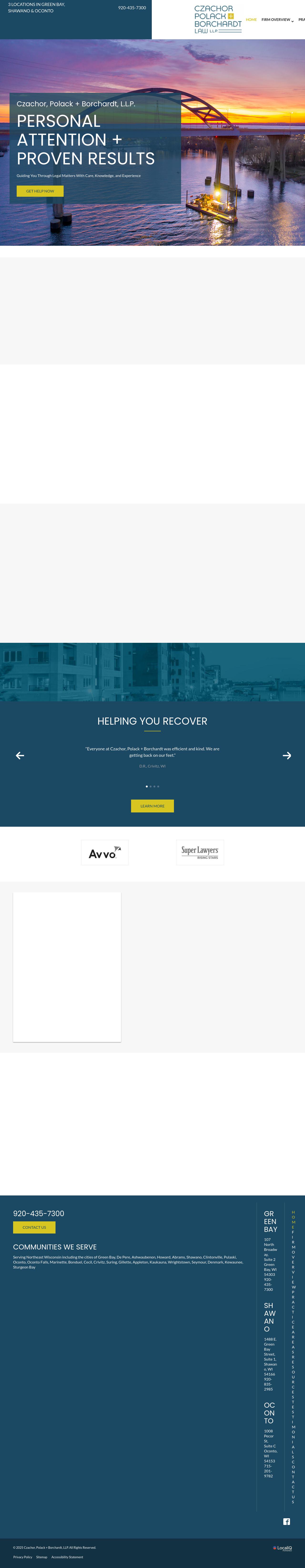 Czachor, Polack + Borchardt, LLP - Oconto WI Lawyers