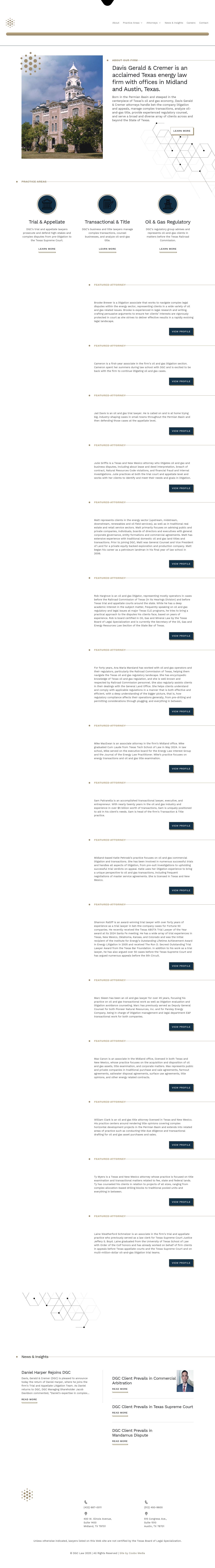 Davis, Gerald & Cremer - Midland TX Lawyers