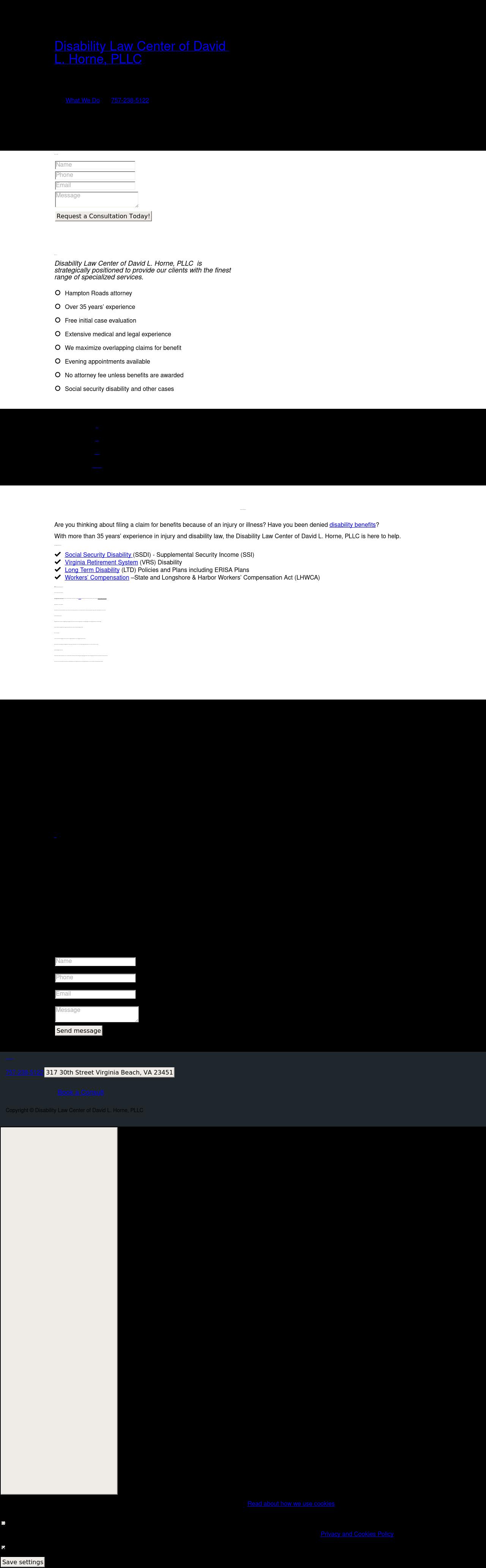 Disability Law Center - Virginia Beach VA Lawyers