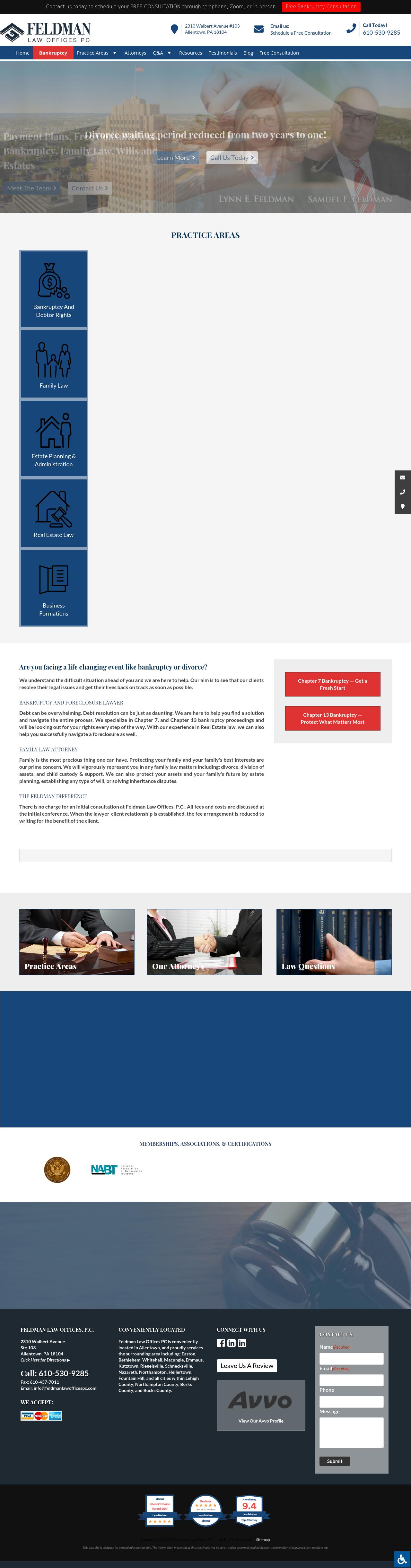 Feldman Law Offices PC - Allentown PA Lawyers