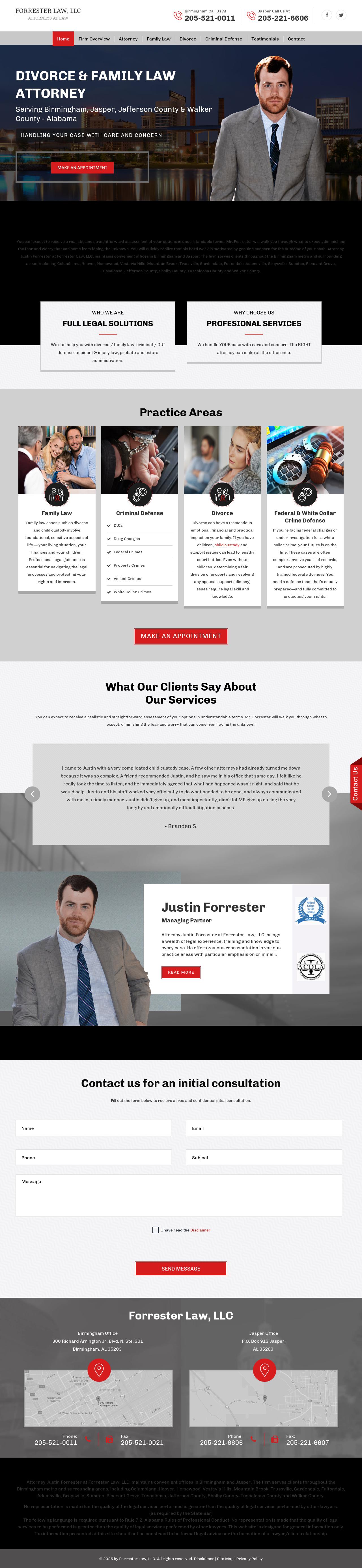 Forrester Law, LLC - Jasper AL Lawyers