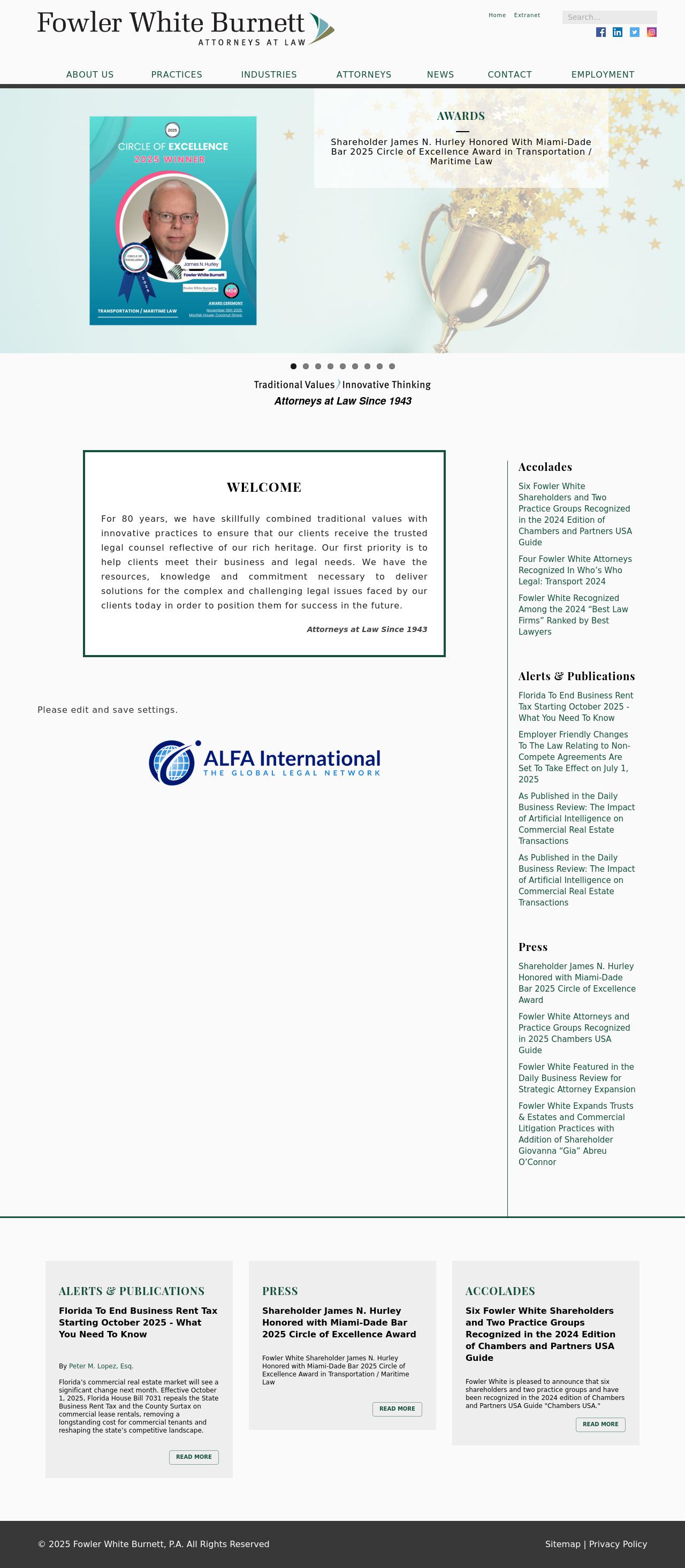 Fowler White Burnett P.A. - West Palm Beach FL Lawyers