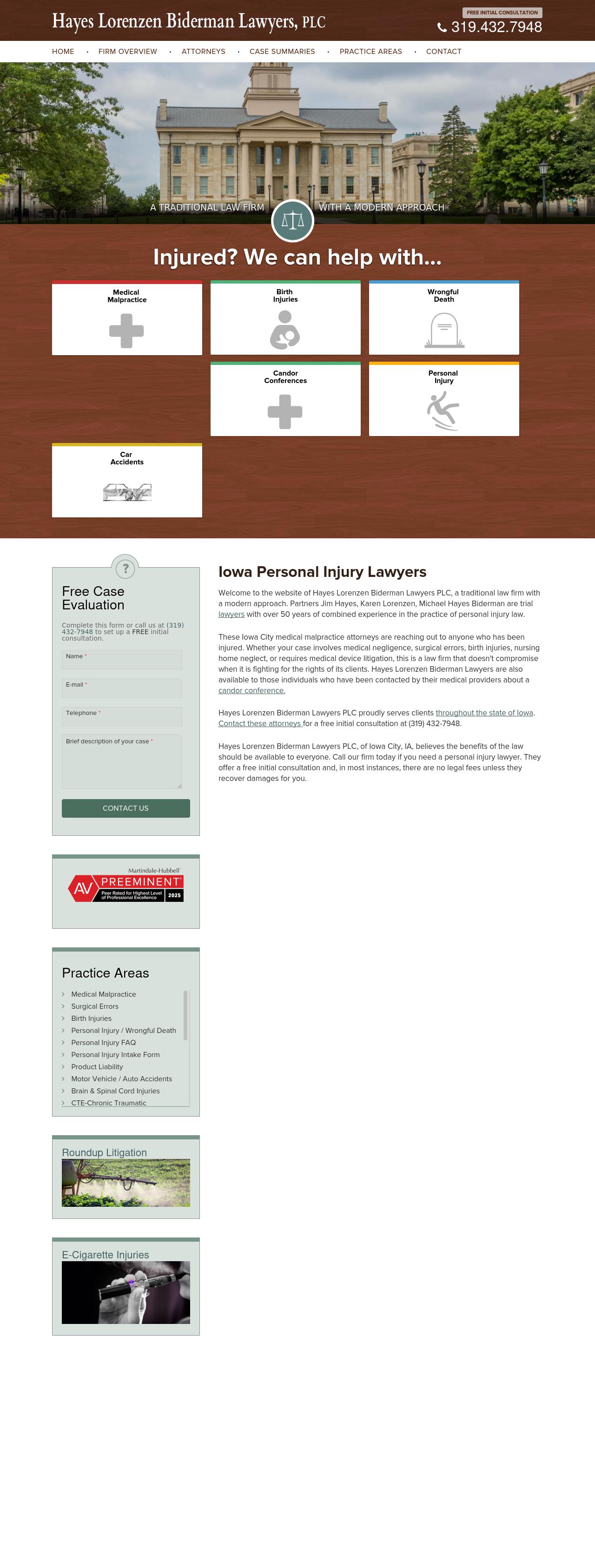 Hayes Lorenzen Lawyers PLC - Iowa City IA Lawyers