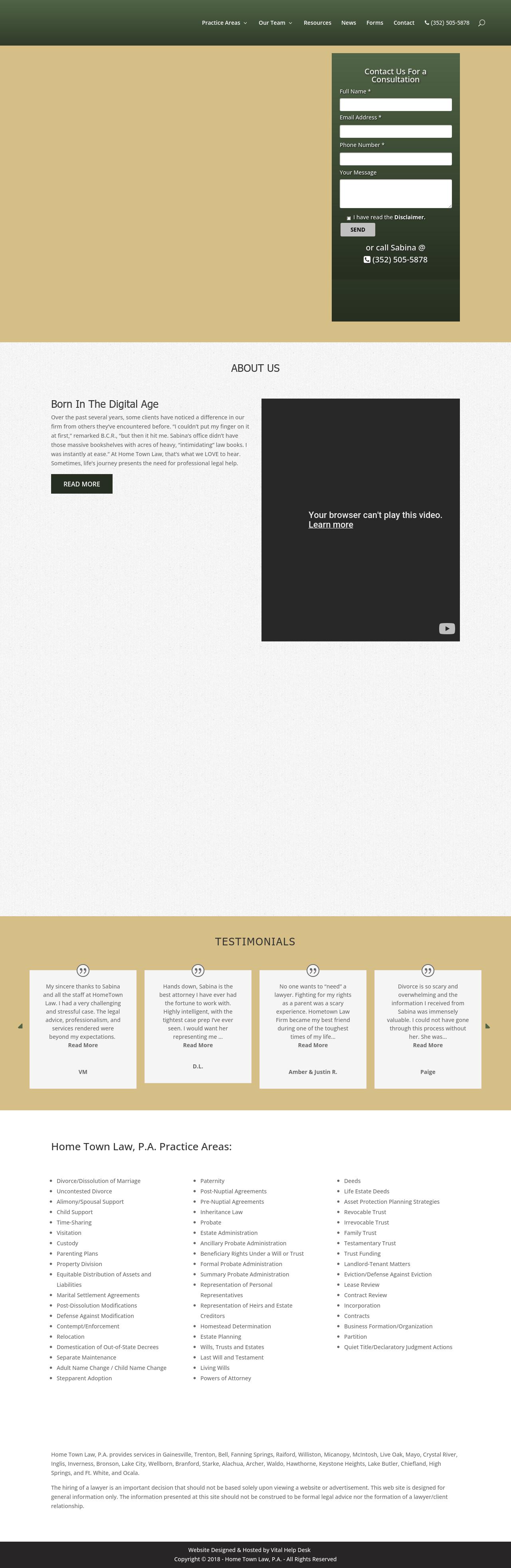 Home Town Law, P.A. - Gainesville FL Lawyers