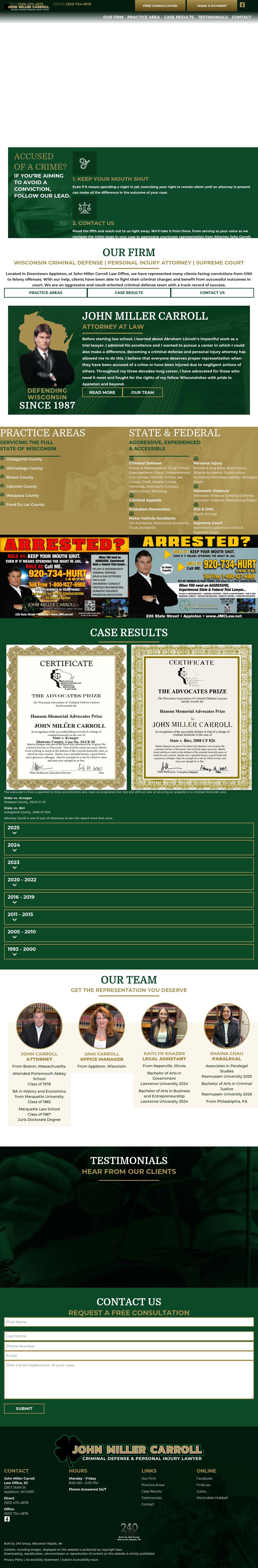 John M. Carroll - Appleton WI Lawyers