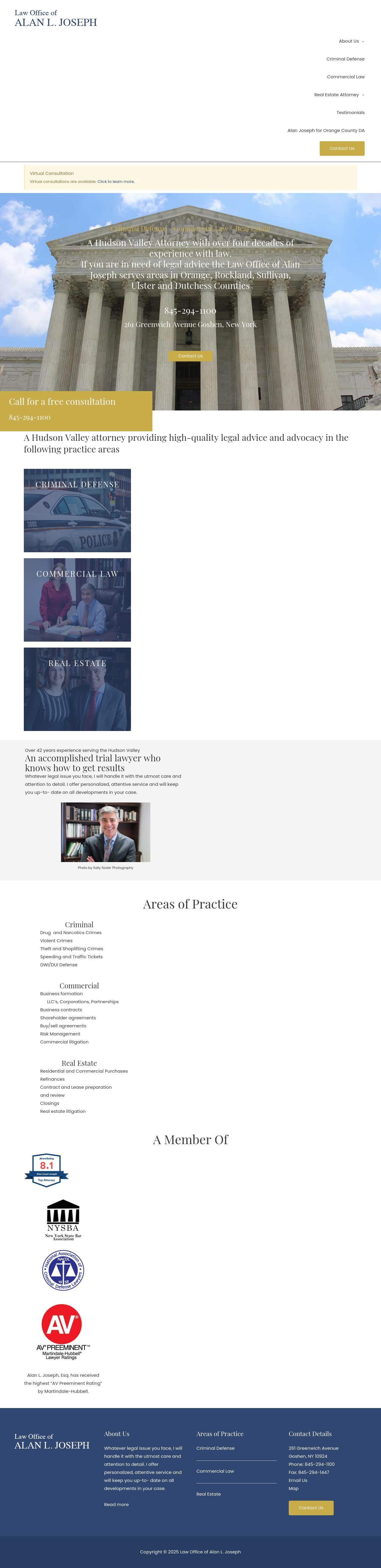 Law Office of Alan L. Joseph - Goshen NY Lawyers