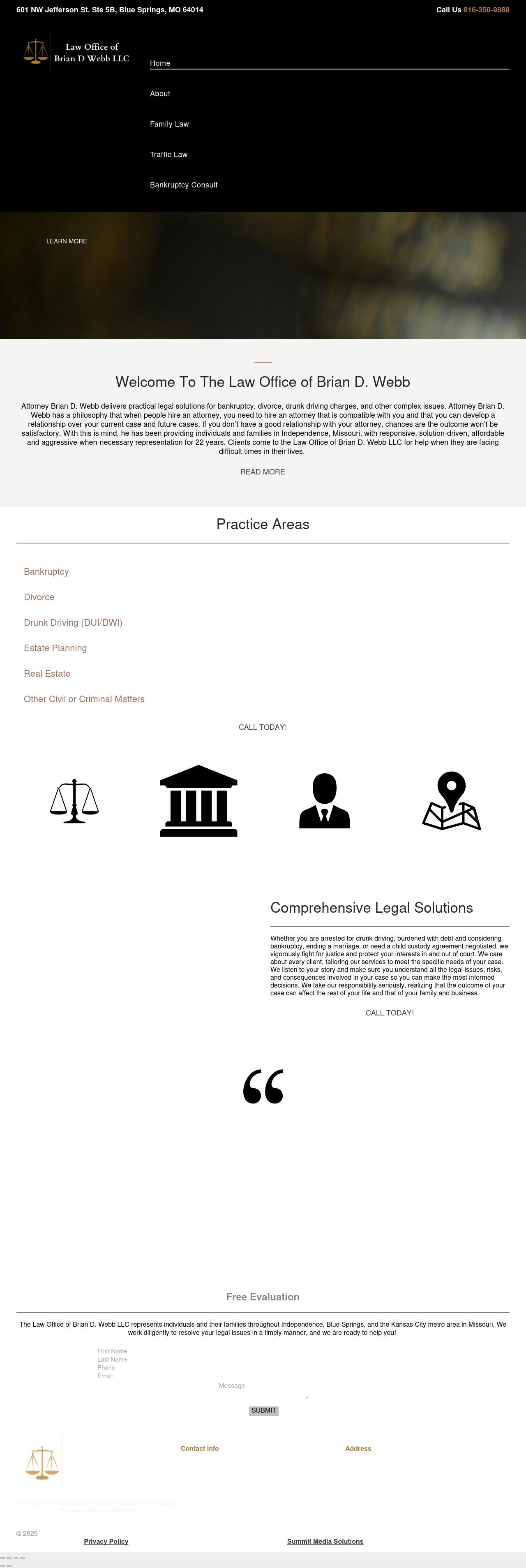 Law Office of Brian D. Webb LLC - Independence MO Lawyers