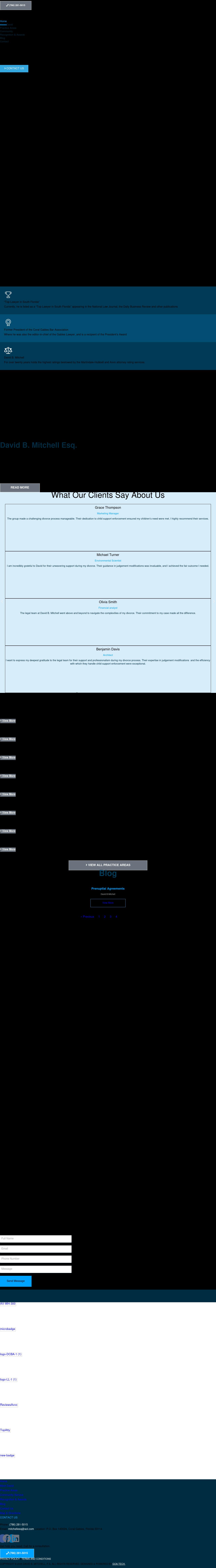 Law Office of David B. Mitchell, P.A. - Coral Gables FL Lawyers