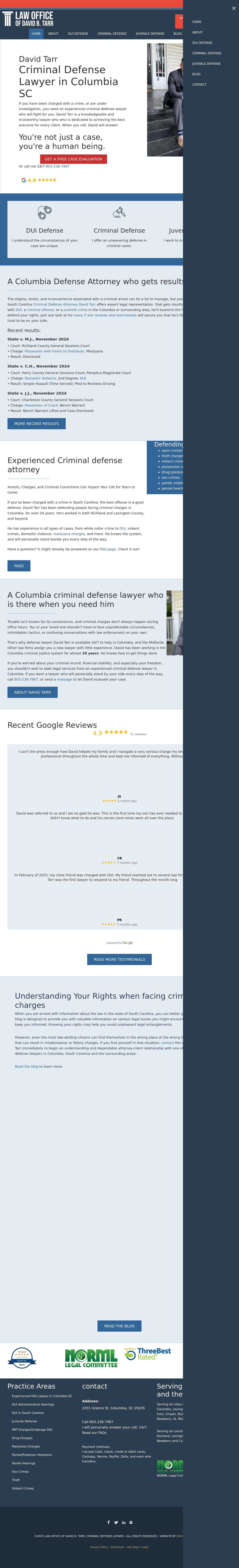 Law Office of David B. Tarr, L.L.C. - Columbia SC Lawyers