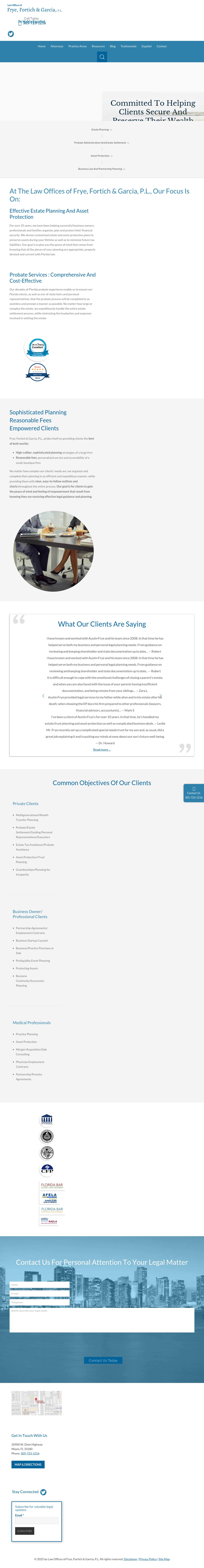 Law Offices of Frye & Vazquez, P.L. - Miami FL Lawyers