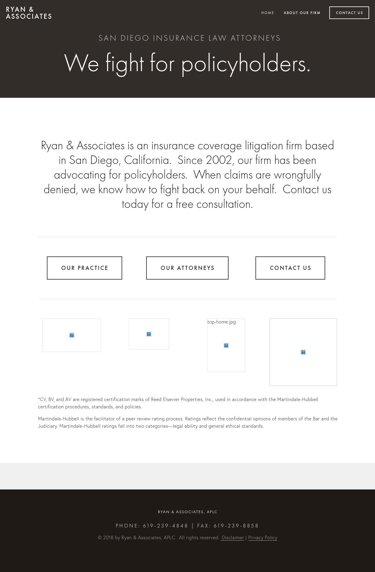 Law Offices of Greg J. Ryan - San Diego CA Lawyers