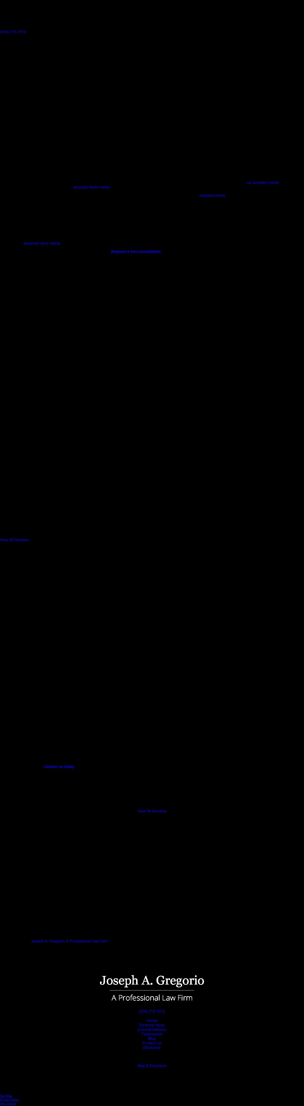 Law Offices of Joseph A. Gregorio - Bossier City LA Lawyers