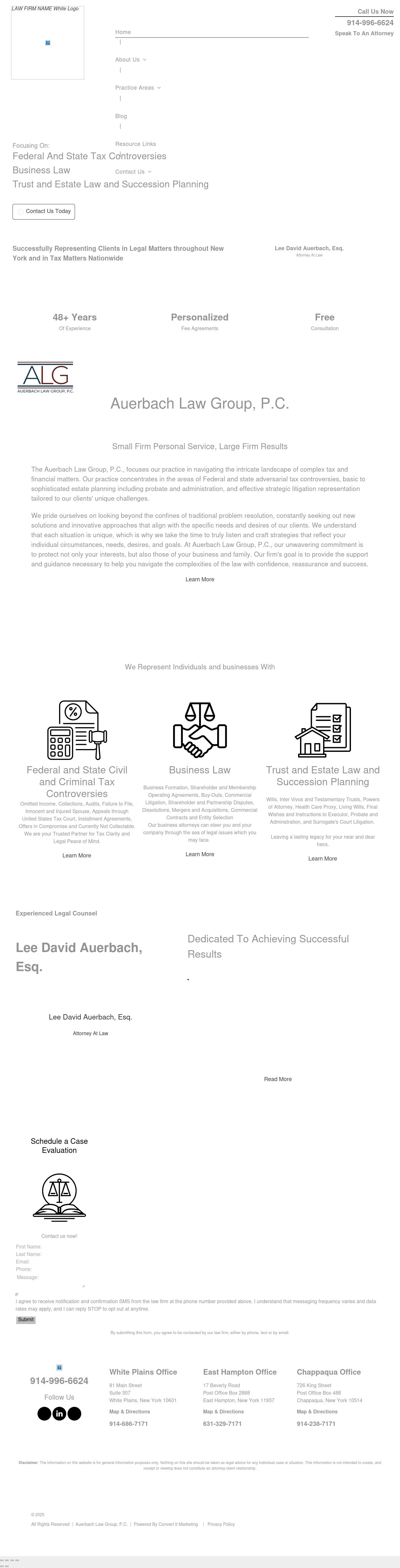 Law Offices of Lee David Auerbach, P.C. - East Hampton NY Lawyers