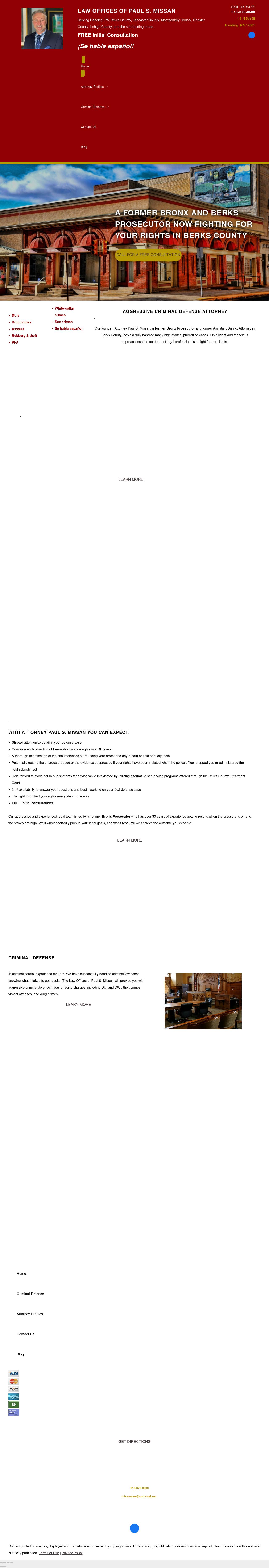 Law Offices of Paul S. Missan - Reading PA Lawyers