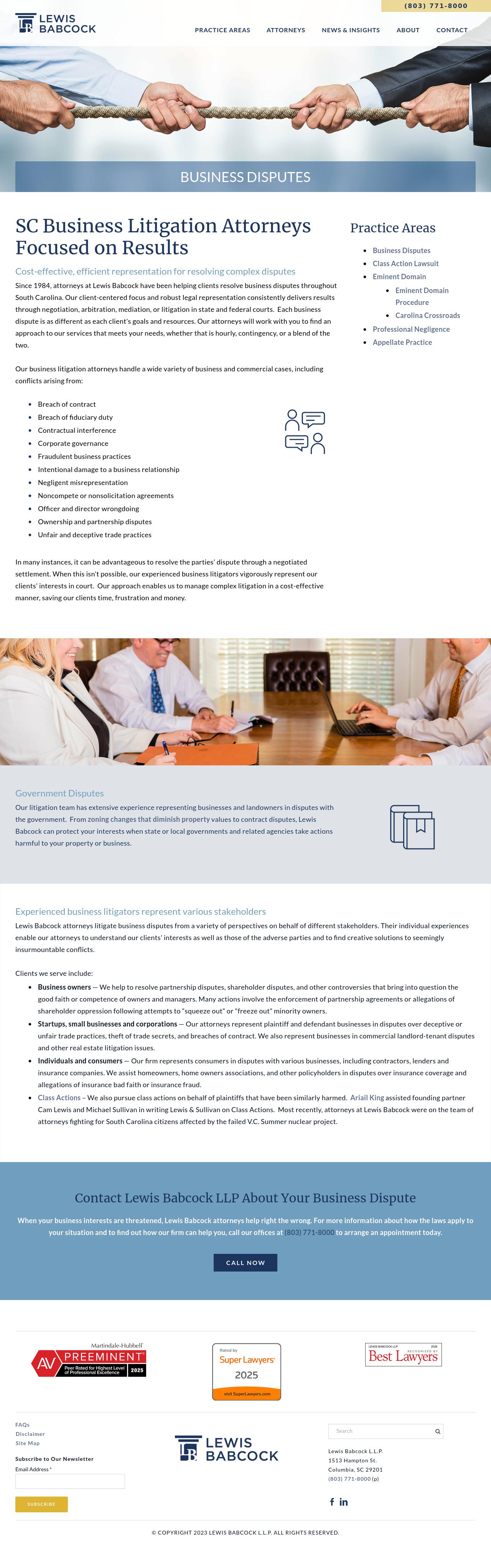 Lewis Babcock and Griffin LLP - Columbia SC Lawyers