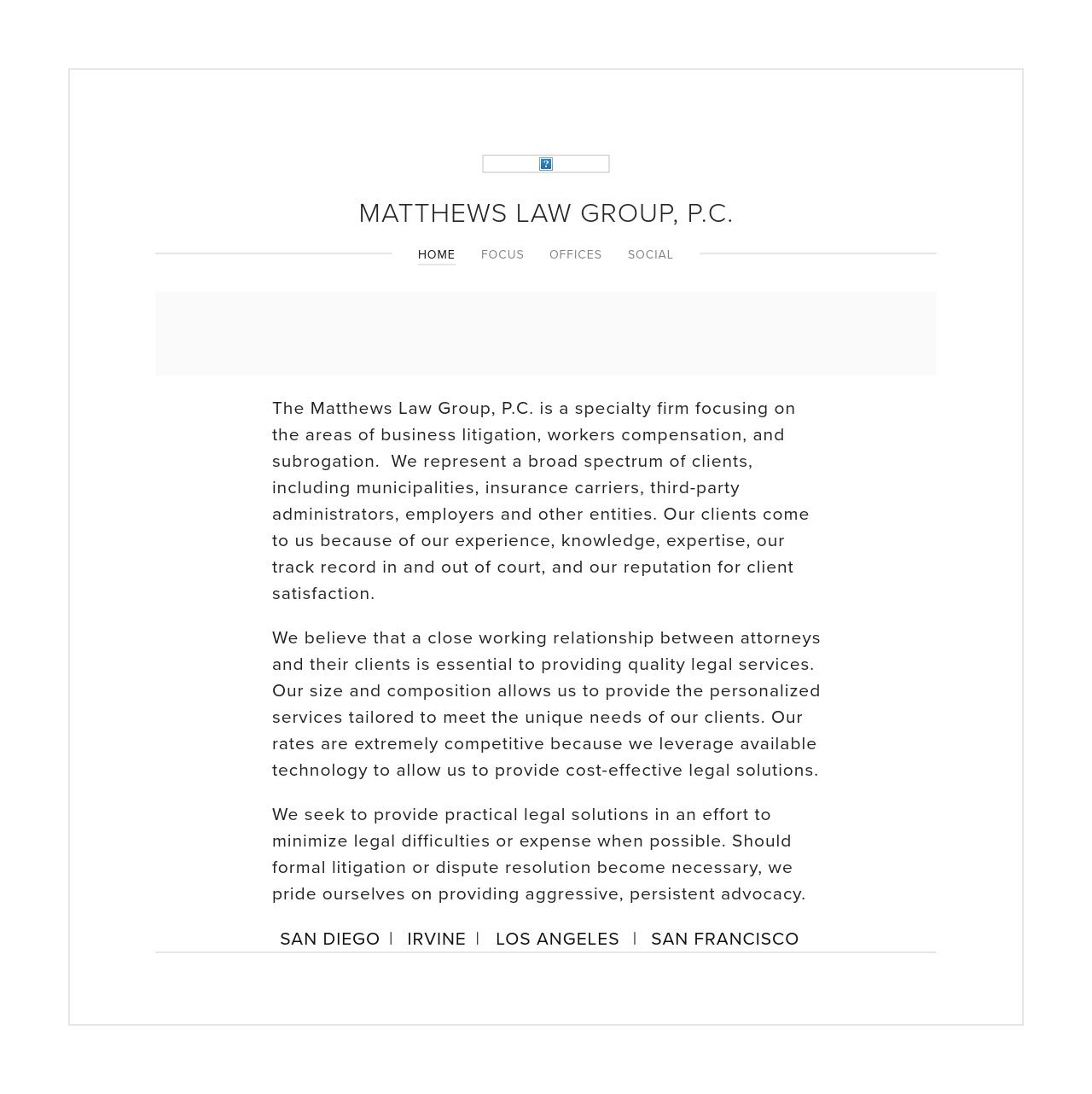 Matthews Law Group, P.C. - Los Angeles CA Lawyers