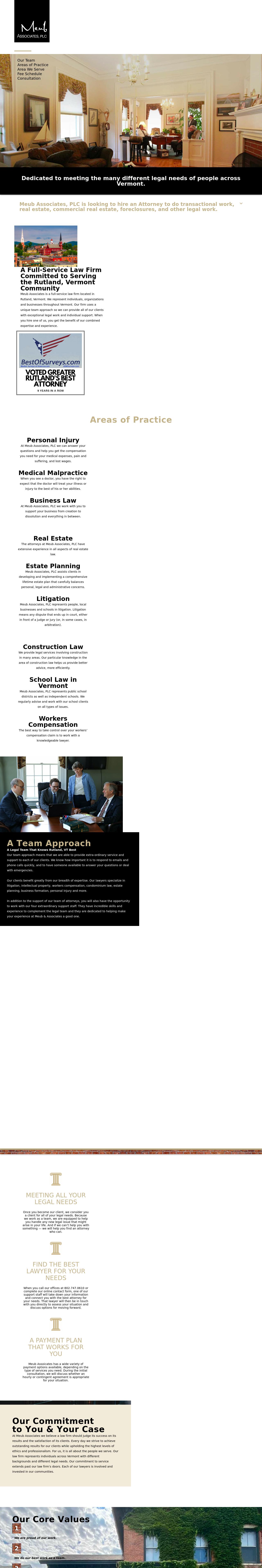 Meub Gallivan & Larson, Attorneys, P.C. - Rutland VT Lawyers