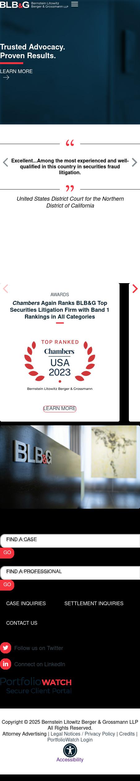 Bernstein Litowitz Berger & Grossmann LLP - New Orleans LA Lawyers