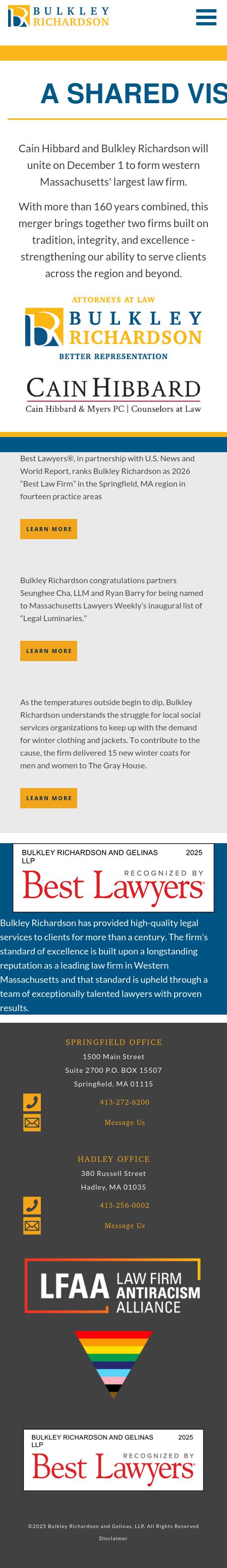 Bulkley, Richardson and Gelinas, LLP - Boston MA Lawyers