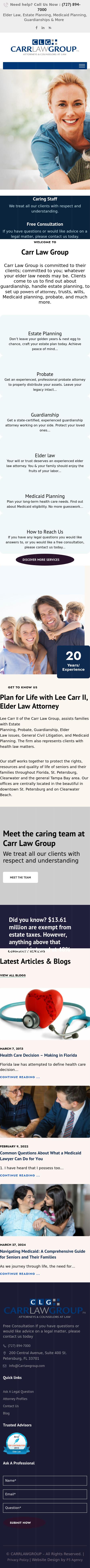 Carr Law Group, PA - St. Petersburg FL Lawyers