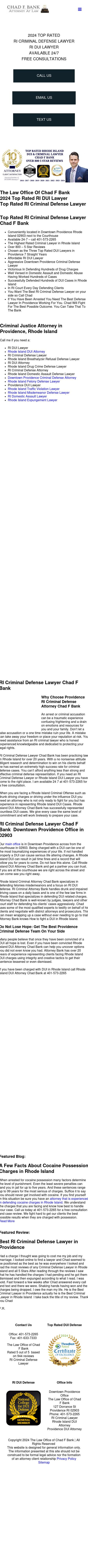 The Law Office of Chad F Bank - Providence RI Lawyers