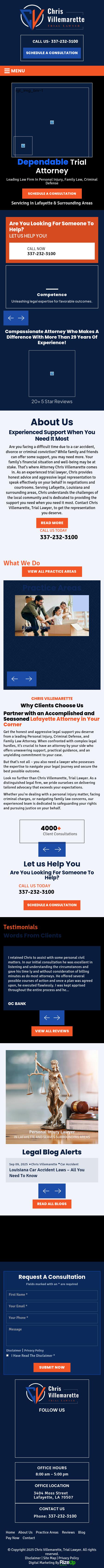 Chris Villemarette, Trial Lawyer - Lafayette LA Lawyers