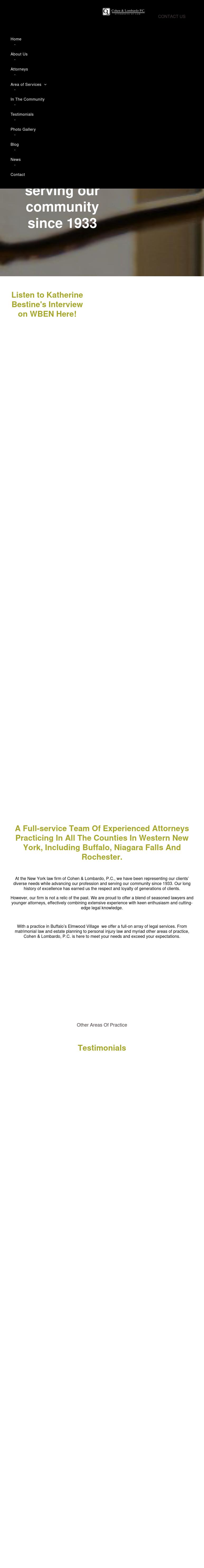 Cohen & Lombardo, P.C. - Buffalo NY Lawyers