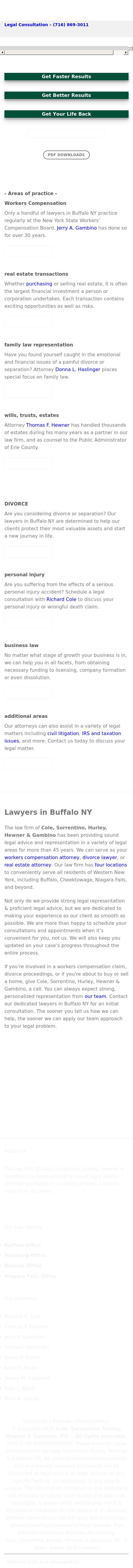 Cole, Sorrentino, Hurley, Hewner & Gambino, P.C. - Batavia NY Lawyers