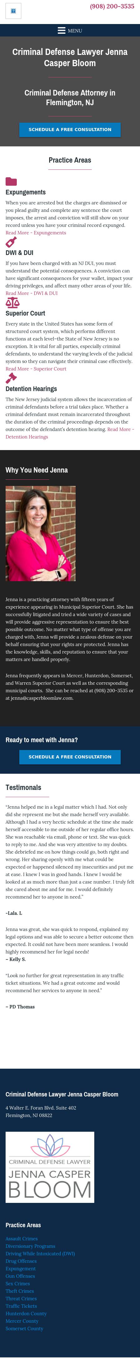 Criminal Defense Lawyer Jenna Casper Bloom - Flemington NJ Lawyers