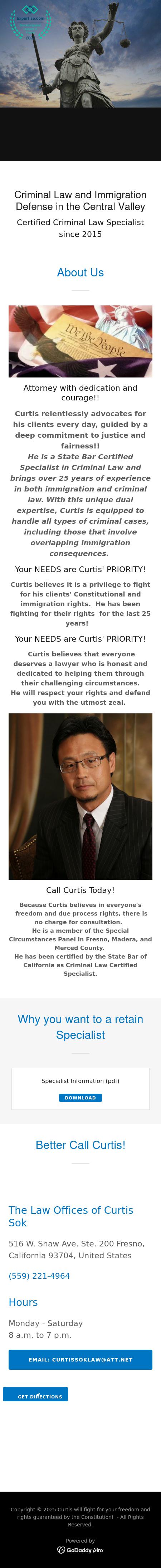 Curtis B. Sok, Attorney at Law - Fresno CA Lawyers