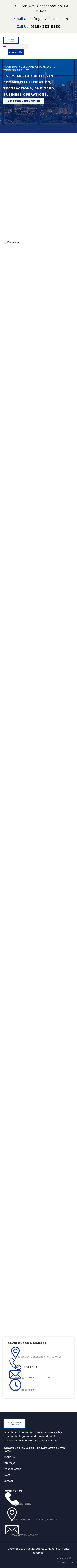 Davis, Bucco & Ardizzi - Conshohocken PA Lawyers