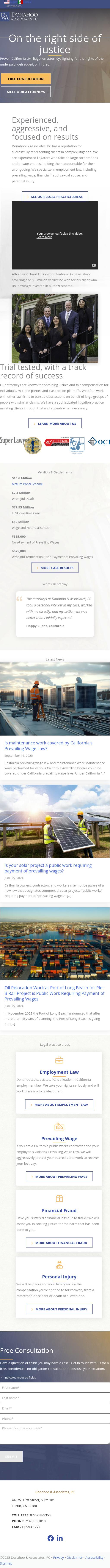 Donahoo & Associates - Tustin CA Lawyers