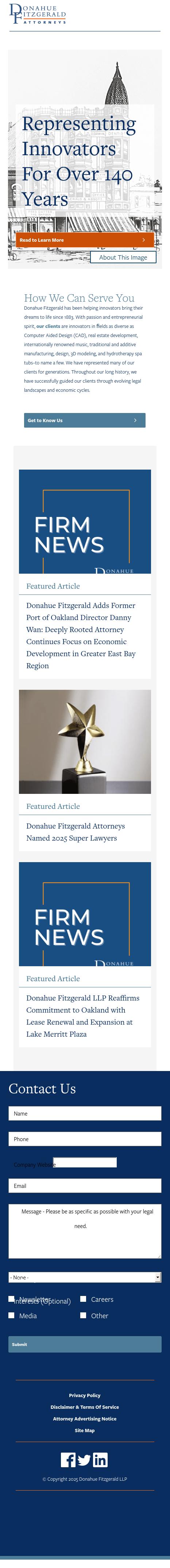 Donahue Fitzgerald LLP - Oakland CA Lawyers