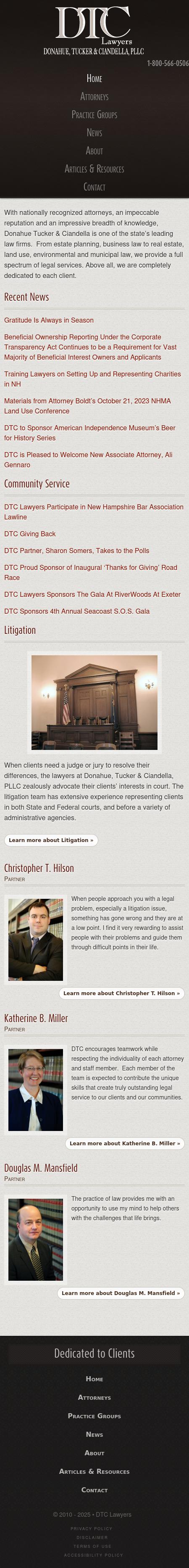 Donahue Tucker & Ciandella PLLC - Exeter NH Lawyers