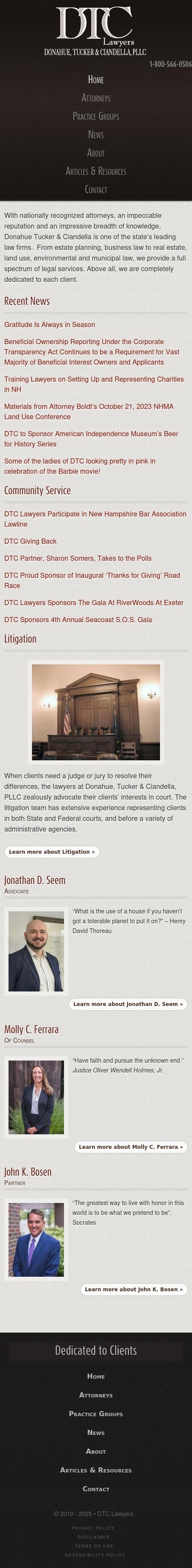 Donahue Tucker & Ciandella PLLC - Meredith NH Lawyers