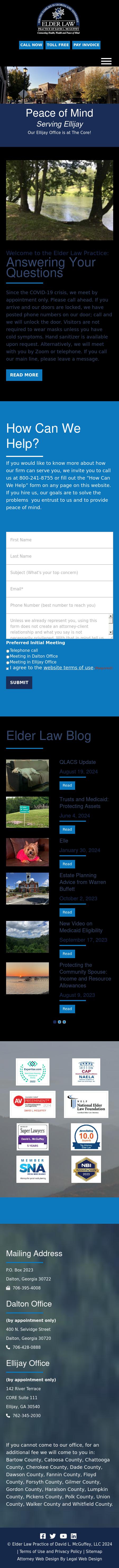 Elder Law Practice of David L. McGuffey - Dalton GA Lawyers