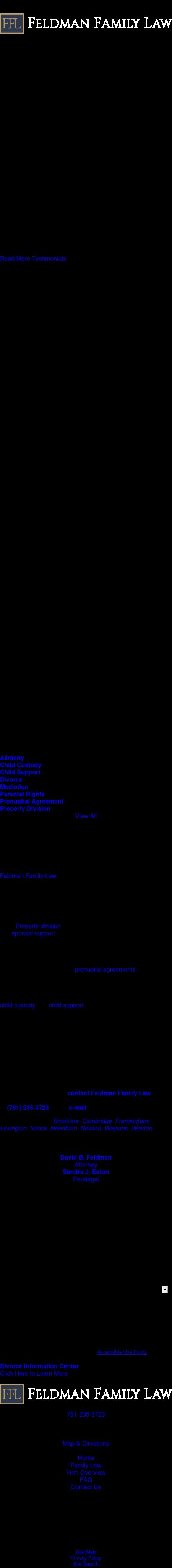 Feldman Family Law - Wellesley MA Lawyers