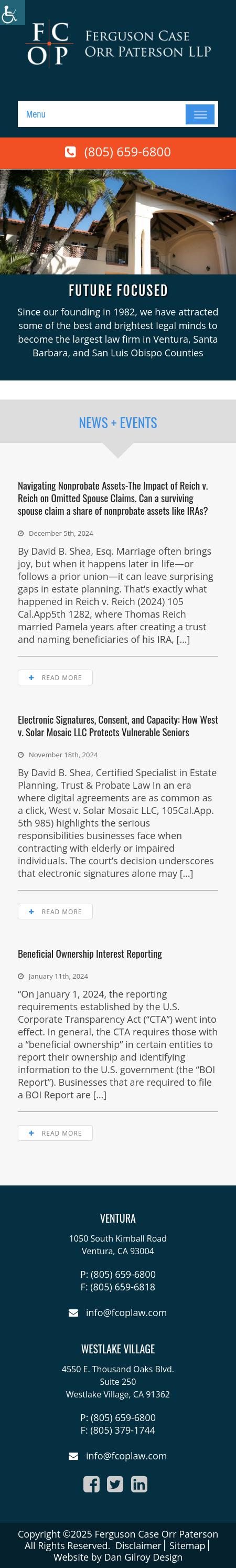 Ferguson Case Orr Paterson LLP - Ventura CA Lawyers