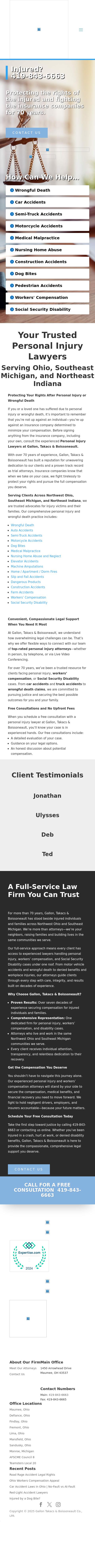 Gallon Takacs Boissoneault & Schaffer Co LPA - Toledo OH Lawyers