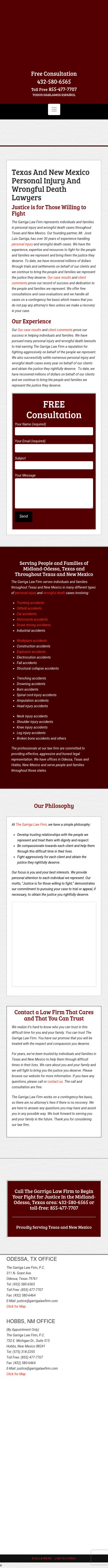 Garriga Law Firm - Odessa TX Lawyers