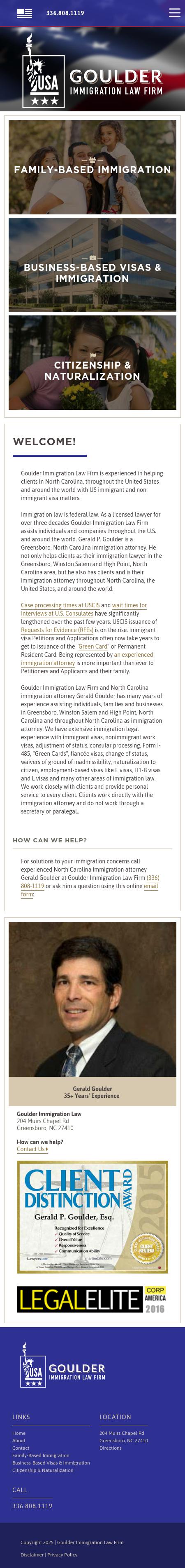 Goulder Immigration Law Firm - Greensboro NC Lawyers